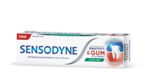 Sensodyne Sensitivity & Gum Active Protect – паста за зъби при чувствителност и заздравяване на венците, 75 мл