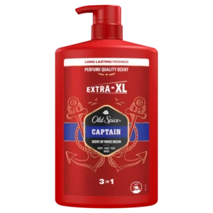 Old Spice Captain XL душ гел за мъже 1000 мл – 3-в-1 за тяло, коса и лице с дървесно-цитрусов аромат