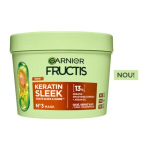 GARNIER FRUCTIS KERATIN SLEEK МАСКА КОСА 370МЛ.