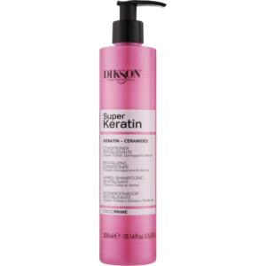 Dikson Super Keratin балсам за коса 1000 мл – възстановяващ балсам с кератин за суха и увредена коса
