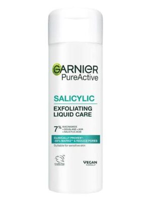 Garnier Salicylic Exfoliating Liquid Care течна грижа за лице със салицилова киселина.
