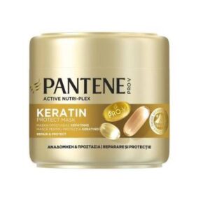 Pantene Pro-V Repair & Protect Keratin Protect маска за суха и накъсана коса 500 мл в зелена опаковка.