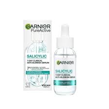 Garnier Salicylic 7-Day Anti-Blemish серум за лице против пъпки и несъвършенства.