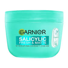 Garnier Salicylic Fresh & Matte сорбе крем за лице 85 мл за матиране и почистване на кожата.