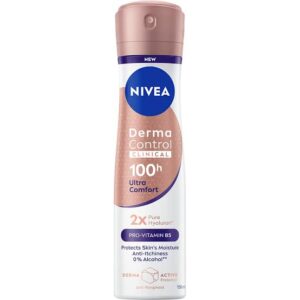 NIVEA DERMA CONTROL CLINICAL 100H.ULTRA COMFORT ДАМСКИ ДЕОСПРЕЙ 150МЛ.