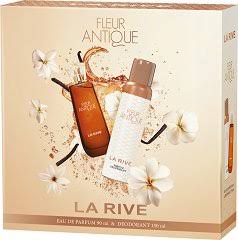 ДАМСКИ КОМПЛЕКТ LA RIVE FLEUR ANTIQUE-ПАРФЮМНА ВОДА 90МЛ.+ДЕЗОДОРАНТ 150МЛ.