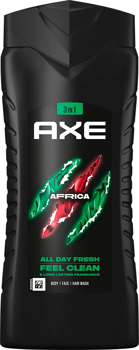 AXE AFRICA 3В1 МЪЖКИ ДУШ ГЕЛ 250МЛ.